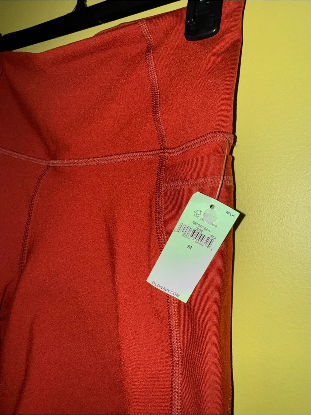 NWT Rust red sports bra and shorts matching set